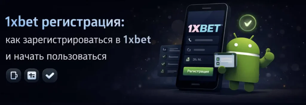 1xBet регистрация - как войти на официальный сайт